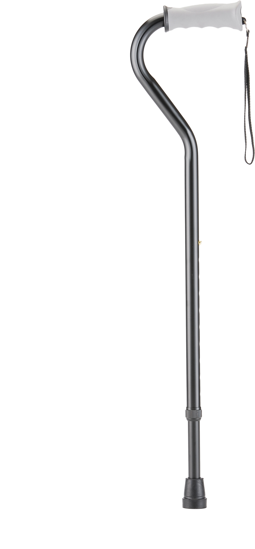 1061BK black/white offset cane with strap nova black/white offset cane with strap