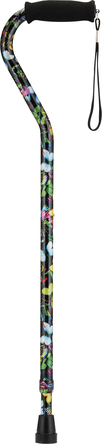 butterflies offset cane with strap nova butterflies offset cane with strap