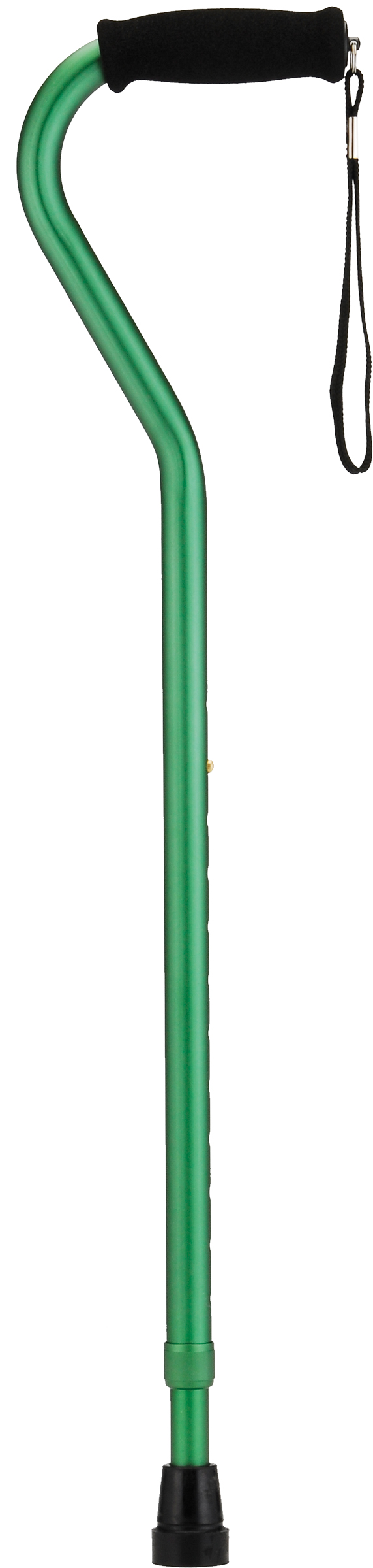 nova green offset cane with strap