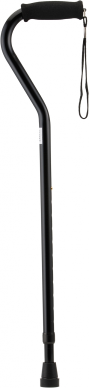 nova black offset cane with strap