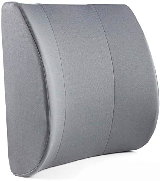 DMI, lumbar, cushion, lumbar cushion, gray