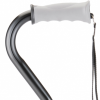 nova black/white offset cane with strap thumbnail